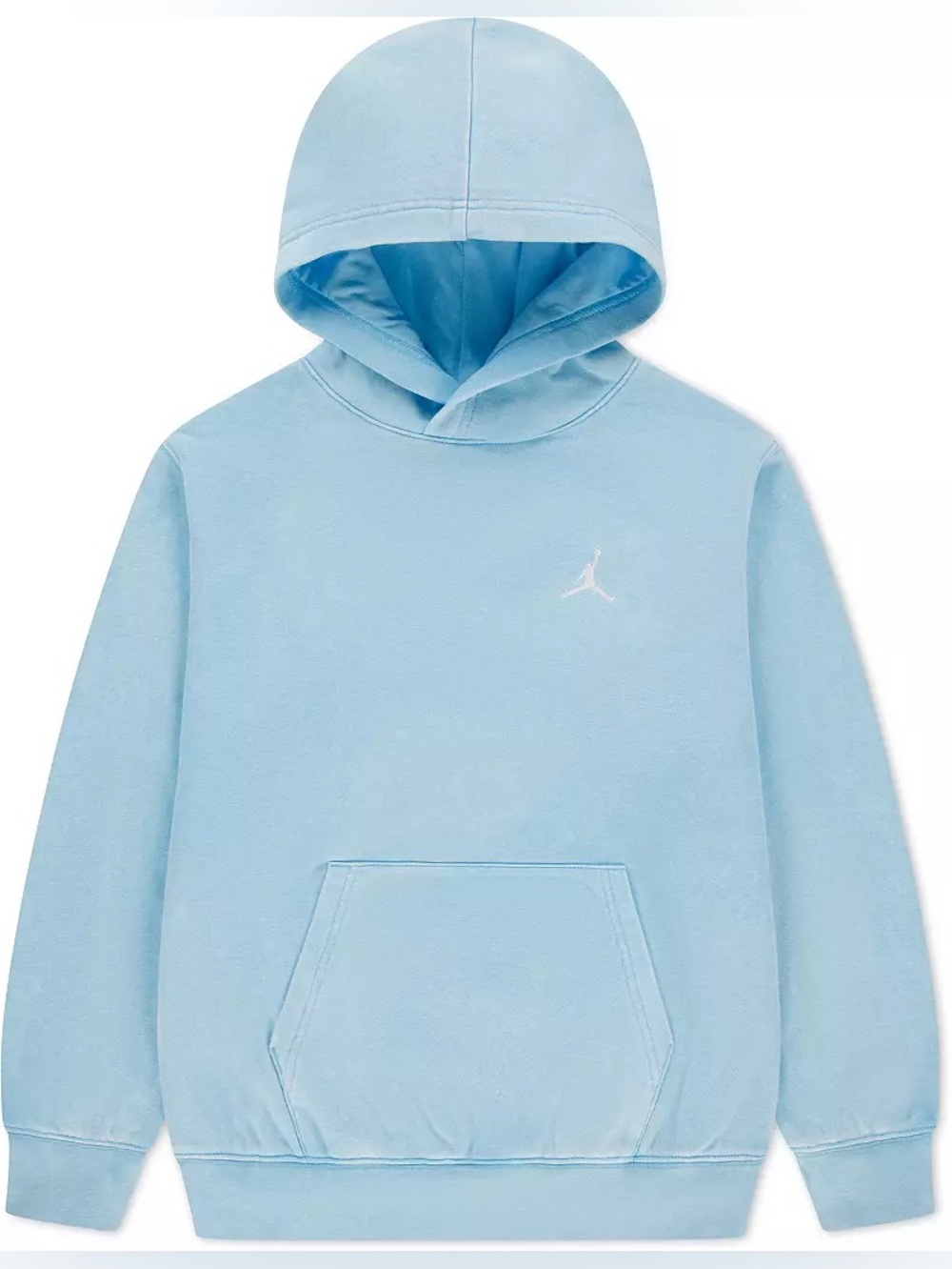 JORDAN washed fleece hoodie blue size M